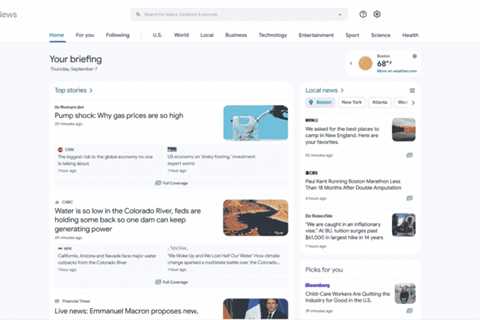 Revamped Google News design goes live with top stories, local news and personalized articles