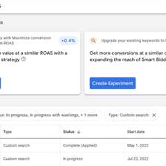 Google Ad recommendations can now be applied as experiments