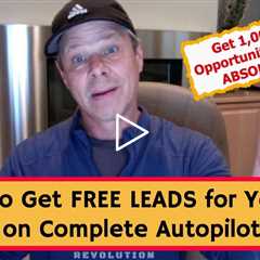 How to Get FREE Leads for Your MLM Network Marketing Business on Complete Autopilot