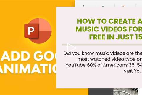 How to create a music videos for free in just 15 minutes? [With animated Assets]