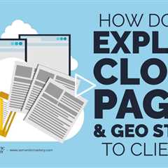How Do You Explain Cloud Pages And Geo Stacks To Clients?