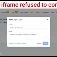iframe refused to connect gohighlevel fix – Highlevel how to embed website funnel security header
