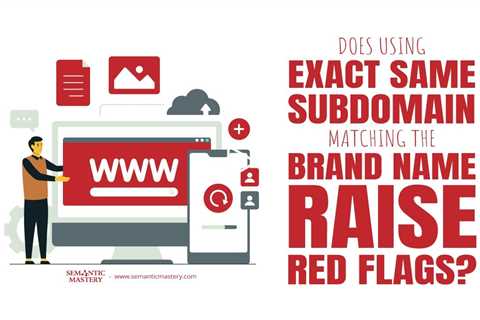 Does Using Exact Same Subdomain Matching The Brand Name Raise Red Flags?