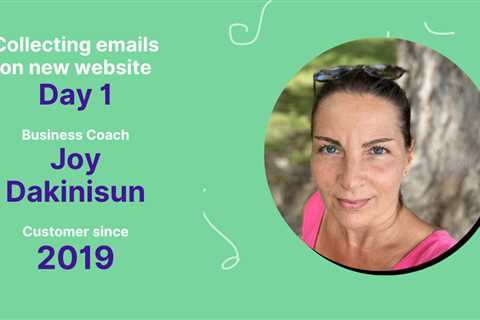 How Joy Dakinisun Launched Her New Website with Email Marketing Ready from Day One