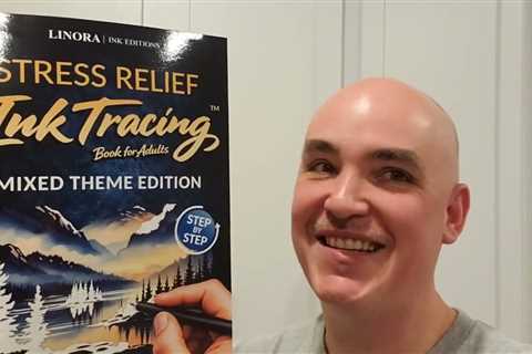 EASY INSTRUCTIONS? Stress Relief Ink Tracing Book Mixed Theme Review Unboxing Demo Test